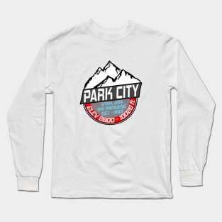 Ski Park City Utah USA Skiing Paradise Long Sleeve T-Shirt